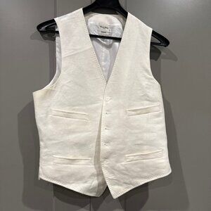 $89.50 Murano Baird McNutt Linen Vest White M